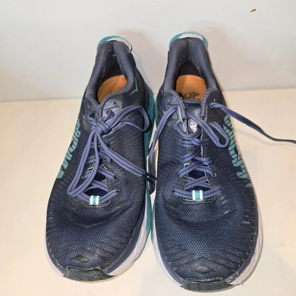 Hoka One One Arahi 2 Athletic Running Shoes Blue Womens Size 8.5